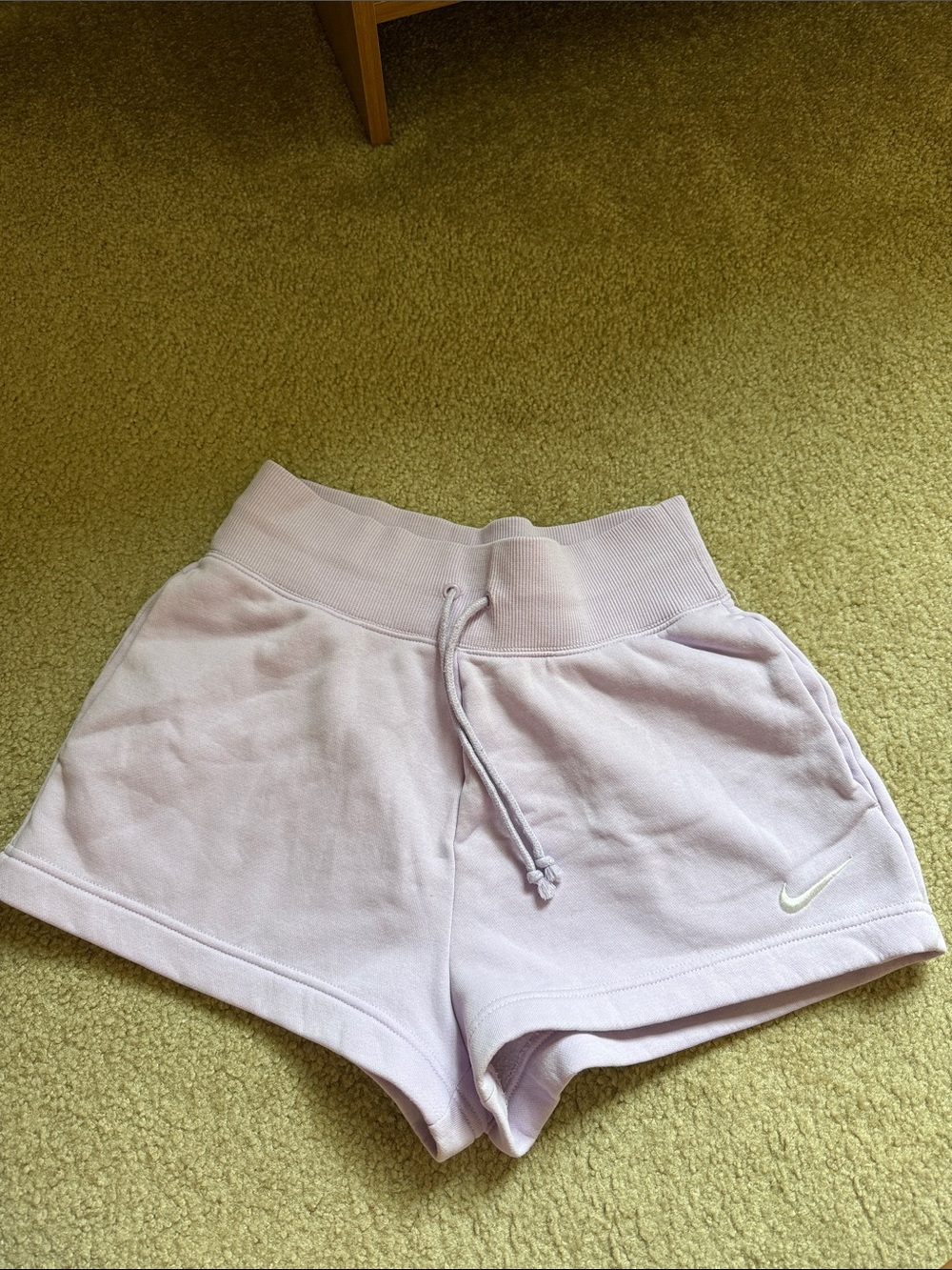 Nike Women's Light Lavender Athletic Drawstring Shorts